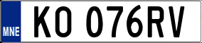 Trailer License Plate